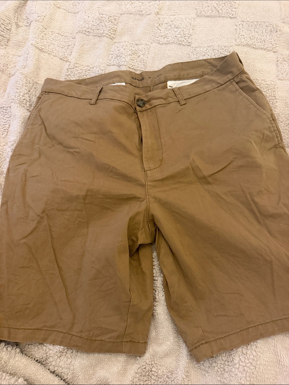 Old Navy Men's Flat Front Chino Shorts — Tan